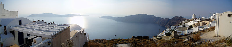 Santorini - Panorama över calderan